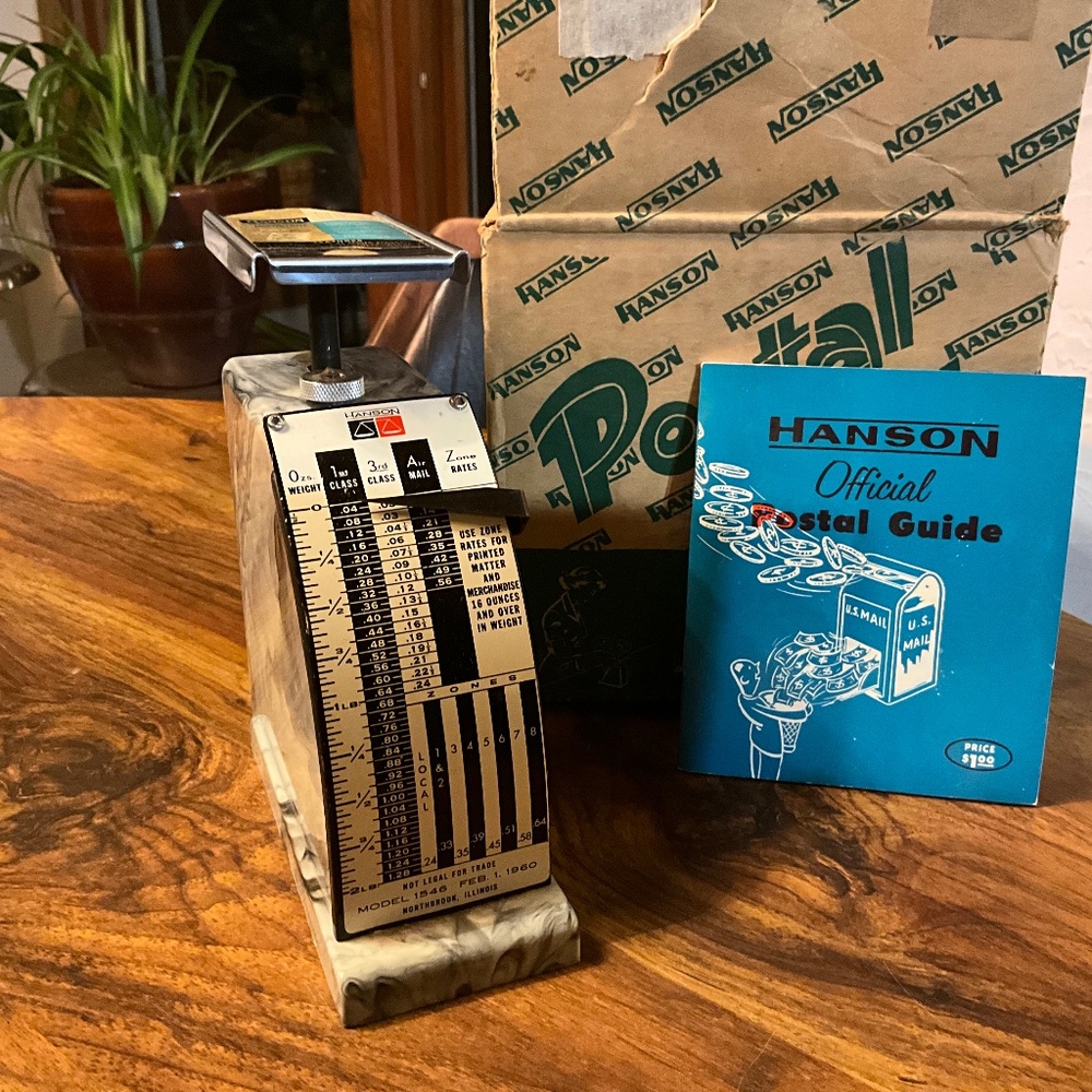 Vintage Hanson Postal Scale 1960, GUC